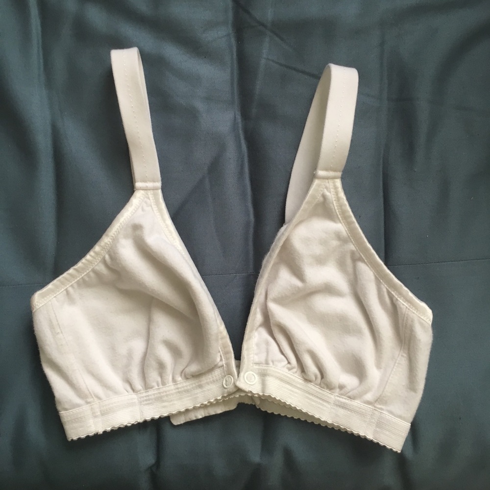 White nursing bra